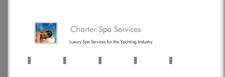 Charter Spa Services - Luxury Spa Services for the Yachting Industry